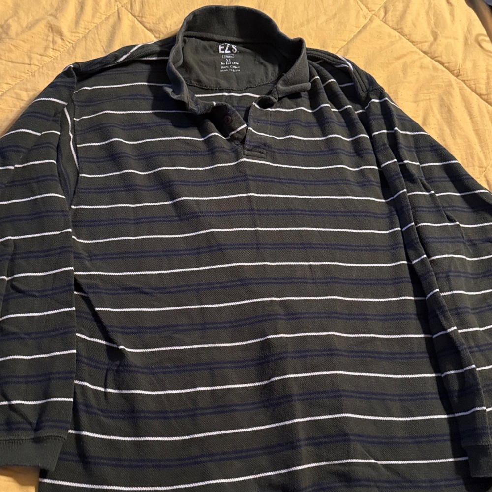 Haggar EZS Black Polo Shirt